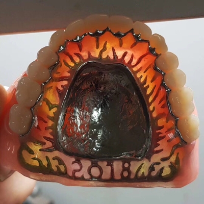 가득 찬 제거할 수 있는 FDA 3014652903 혼합 수지 크라운 의치